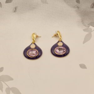 Lilac Bloom Teardrop Earrings