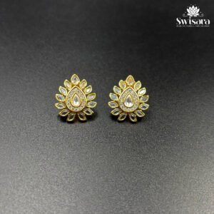 Swisara Tejasvi Kundan Bloom Stud Earrings