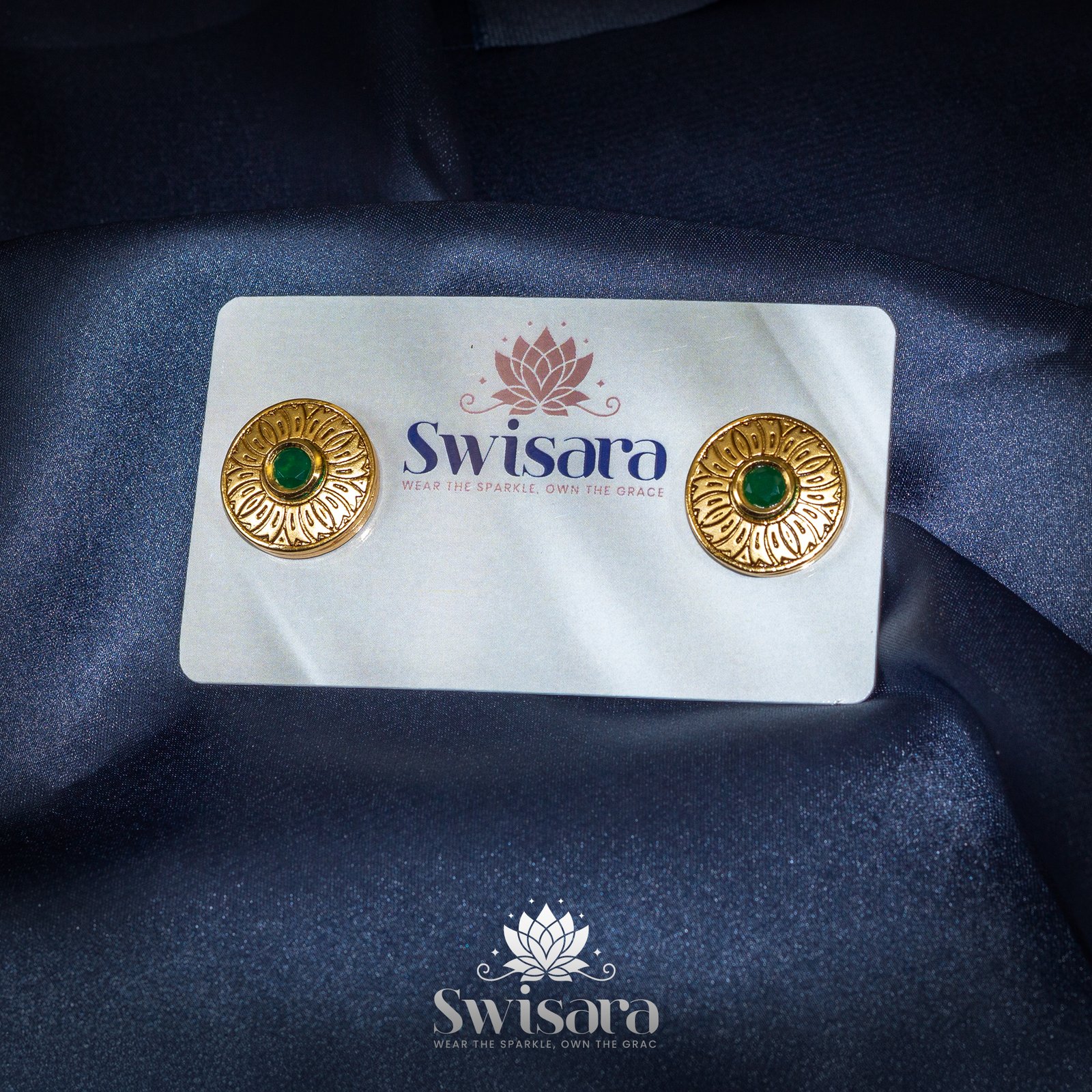 Regal Emerald Radiance Studs - Image 4