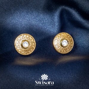 Golden Gleam Stud Earrings