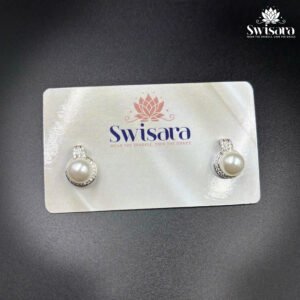 Swisara Aura Pearl Halo Studs