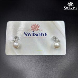 Swisara Butterfly Grace Pearl Studs