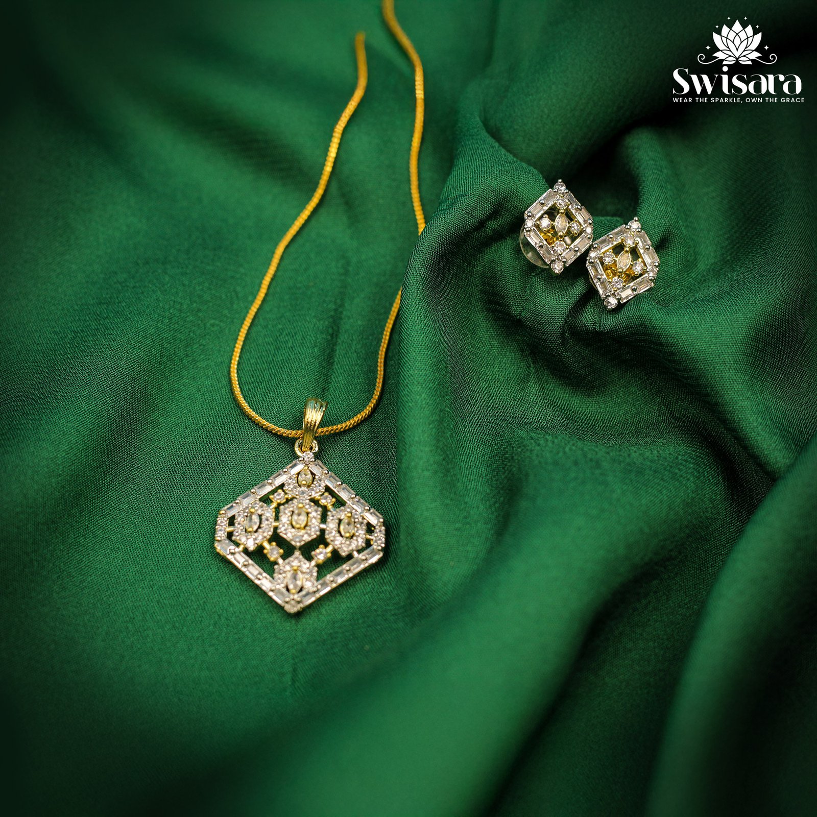 Elora Grace Pendant Set – Hexa Bloom Edition