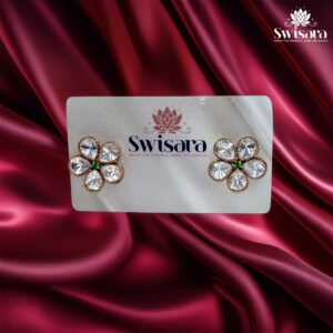 Floral Kundan Earrings