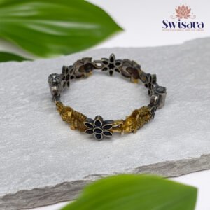 Swisara Vriksha Antique Dual-Tone Kada